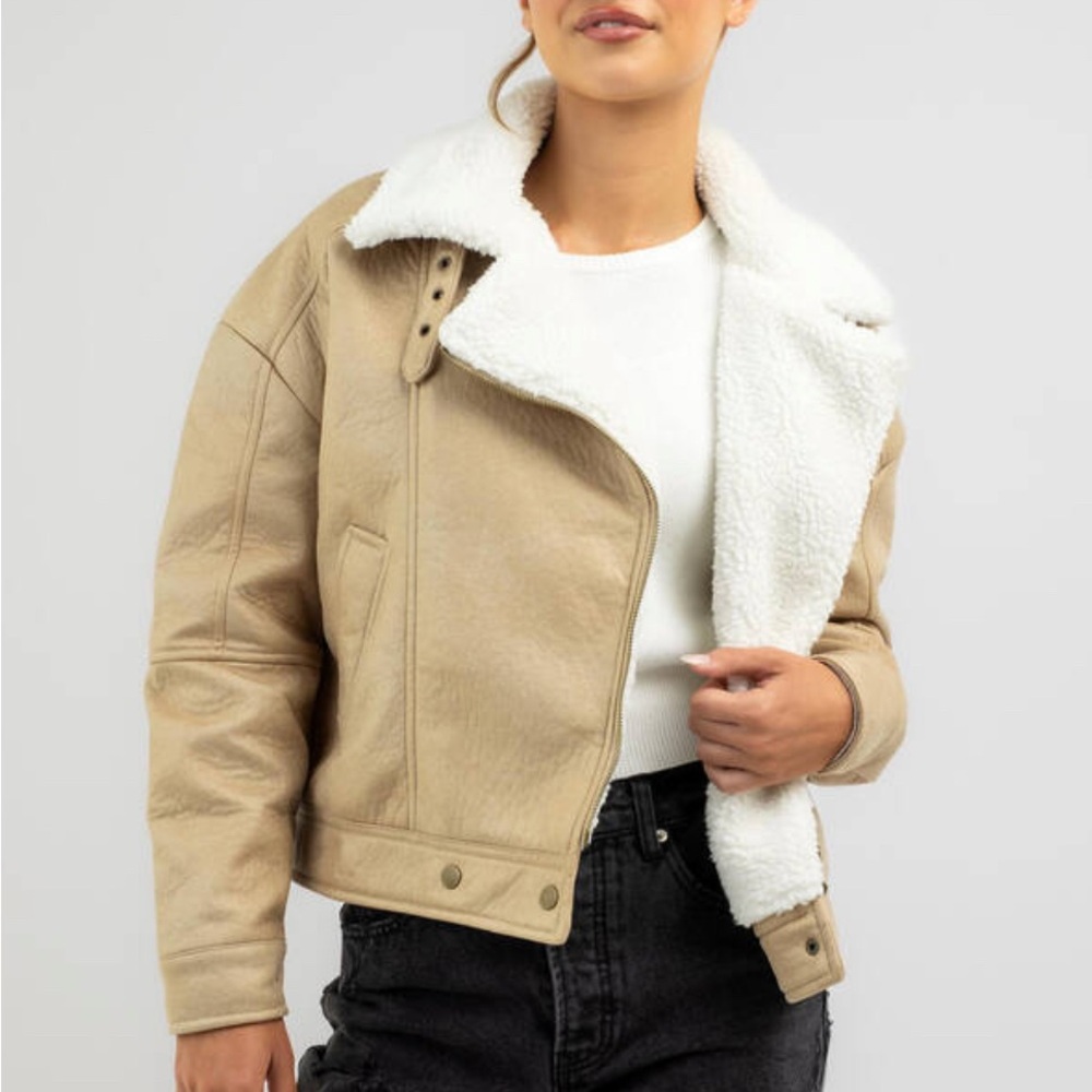 Sherpa lined jacket